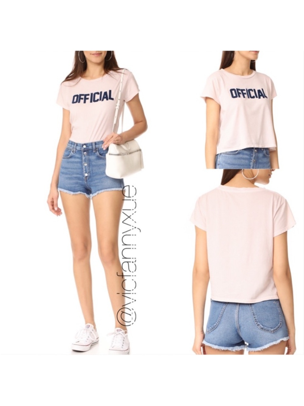 Mother nude pink cropped t shirt xs